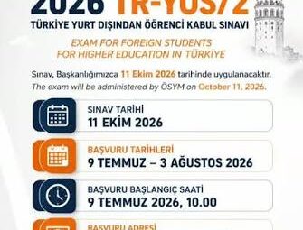 2026 TR-YÖS/2 Geç Başvuru Yarın Başlıyor