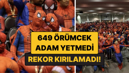 649 Örümcek Adam Aynı Salonda Buluştu: Dünya Rekoru Kırılamadı!