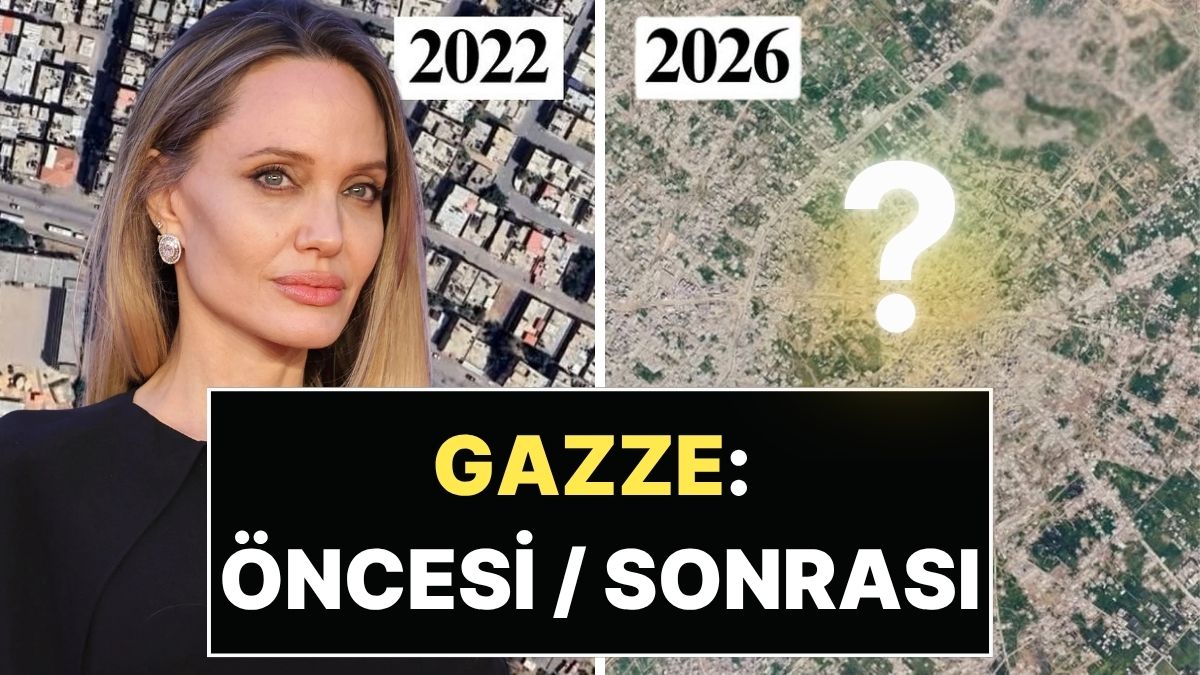 Angelina Jolie Gazze'deki Yıkımı Uydu Görüntüleriyle Gözler Önüne Serdi