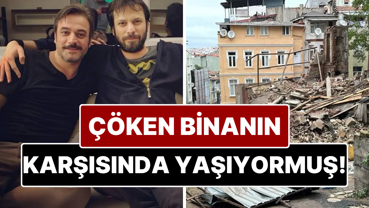 Beyoğlu'nda Bina Çöktü: Karşısında Yaşayan Oyuncu Umut Özkan Korku Dolu Anlar Yaşadı!