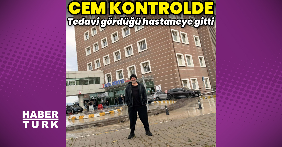 Cem Yılmaz, Çanakkale'de tedavi gördüğü hastaneye kontrole geldi