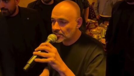 Ceza sıra gecesinde rap söyledi