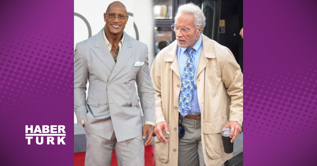 Dwayne Johnson yeni filmi 'Lizard Music' için 70 yaşında birine dönüştü