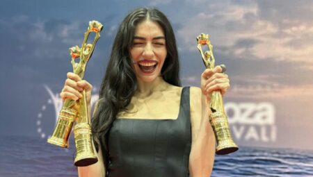 Hazar Ergüçlü’nün yürek yajan ödül konuşması: Aldığım nefesten utanıyorum
