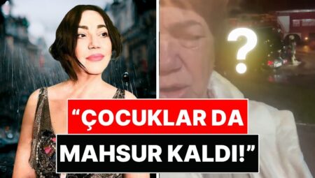 İstanbul’daki Sağanakta Nazan Öncel de Mahsur Kaldı: “Felaket Bir Durum!”